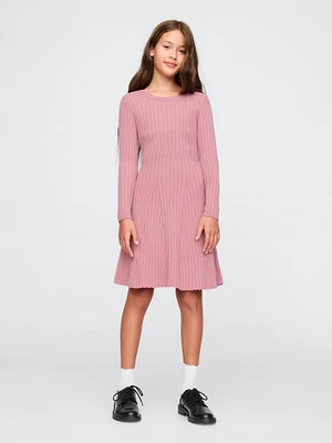 Kids CashSoft Rib Sweater Dress