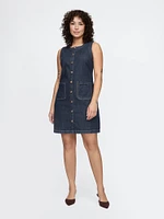 Denim Mini Shift Dress