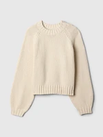 Relaxed Balloon-Sleeve Sweater