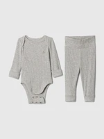 Baby Grow-With-Me Rib Outfit Set