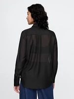 Sheer Classic Tuxedo Shirt