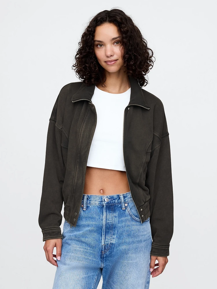 French Terry Bomber Jacket