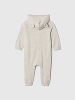 Baby Bear Hooded Footless One-Piece