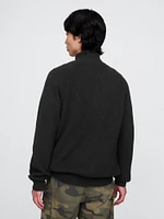 CashSoft Textured Quarter-Zip Pullover