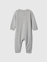 Baby Bear Heart Sweater One-Piece