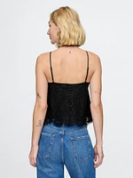 Lace Satin Shell Cami