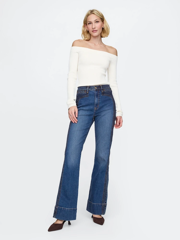 High Rise ';70s Flare Jeans