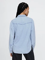 UltraSoft Denim Western Shirt