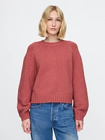 Relaxed Balloon-Sleeve Sweater