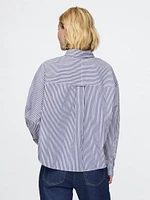 Organic Cotton Cropped Big Shirt