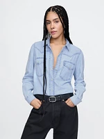 UltraSoft Denim Western Shirt