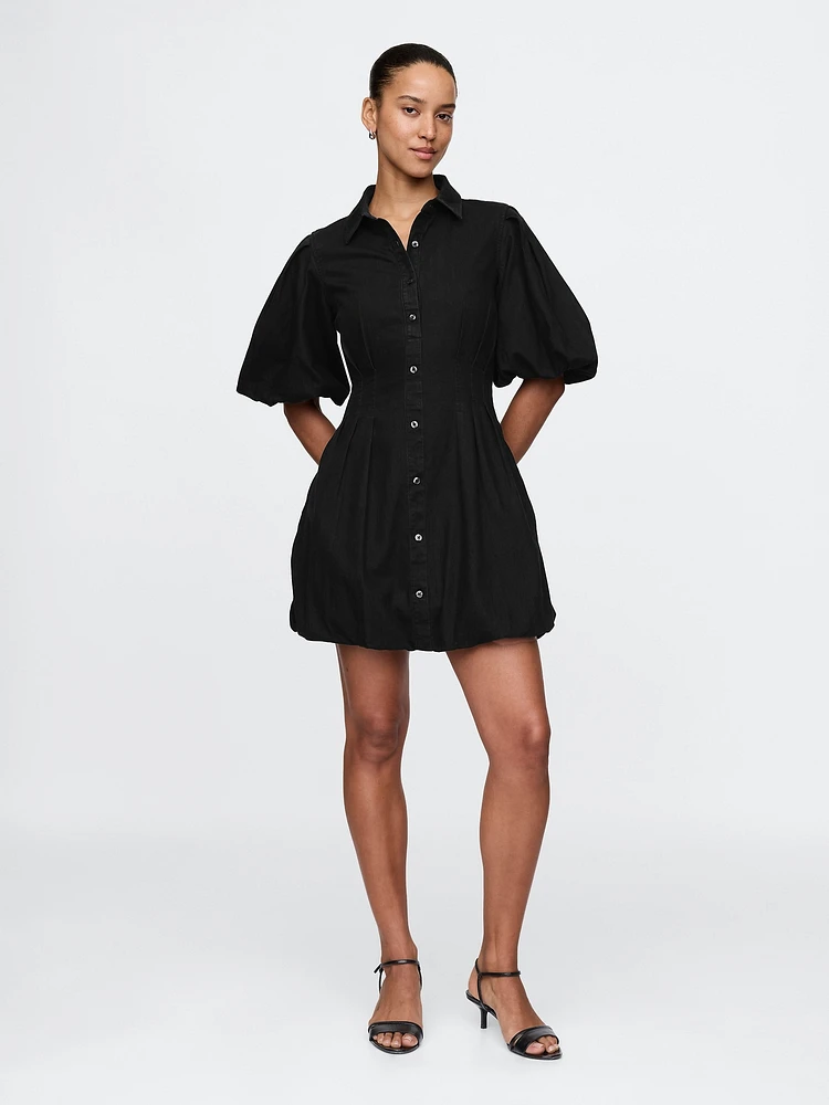 Bubble Mini Shirtdress