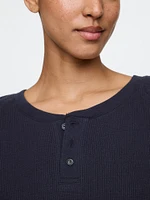 Waffle Henley PJ Shirt