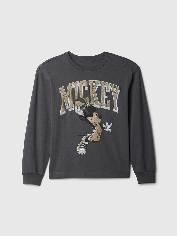 Gap × Kids Mickey Mouse Distressed Graphic T-Shirt
