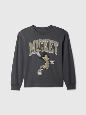 Gap × Kids Mickey Mouse Distressed Graphic T-Shirt
