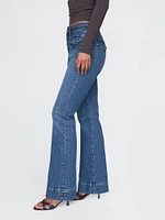 High Rise Braided '70s Flare Jeans