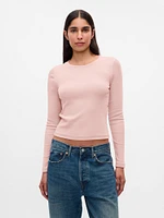 Modern Rib Cropped T-Shirt
