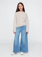 Kids Boxy Crewneck Sweater