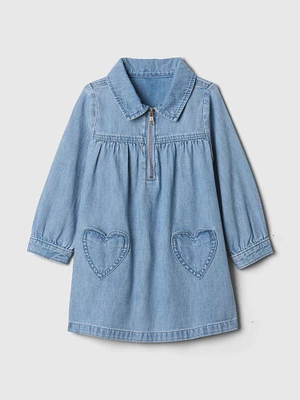 Baby & Toddler  Denim Heart Dress