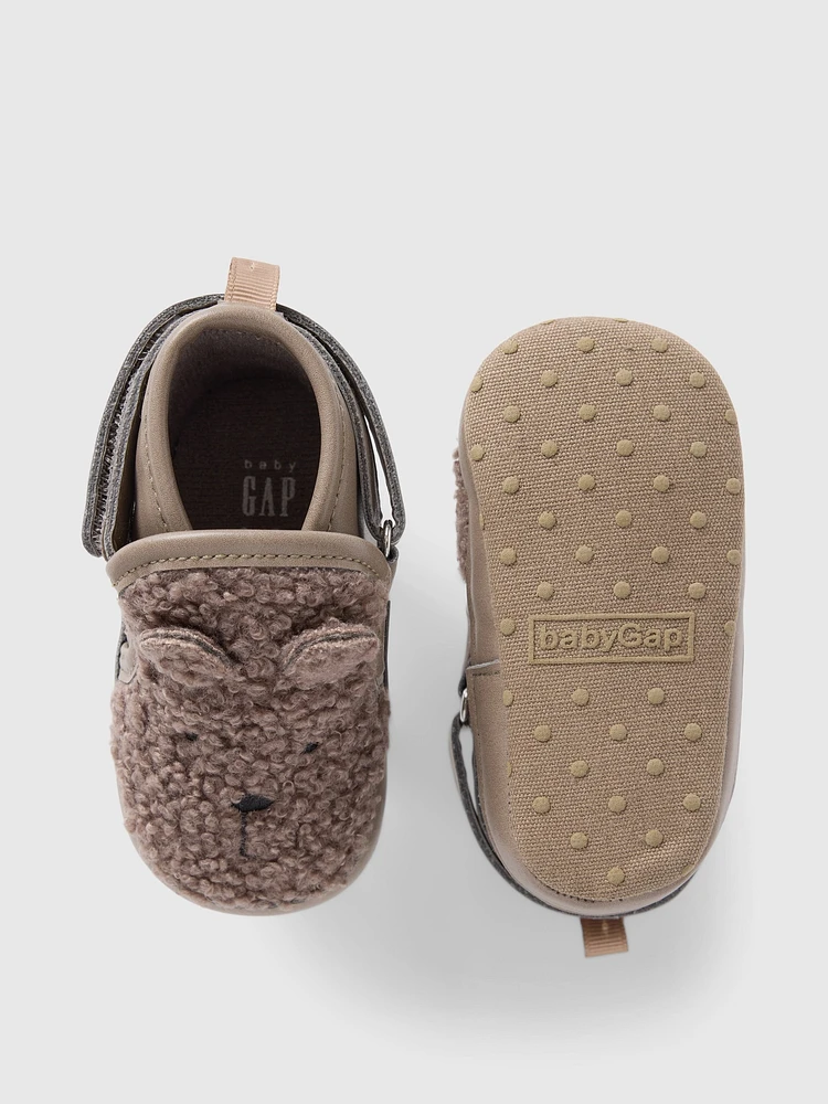 Baby Sherpa Bear Booties