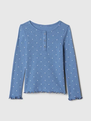 Baby & Toddler Pointelle Henley Shirt