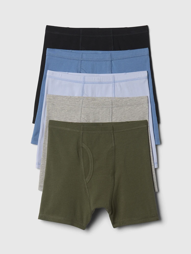 Kids Solid Boxer Briefs