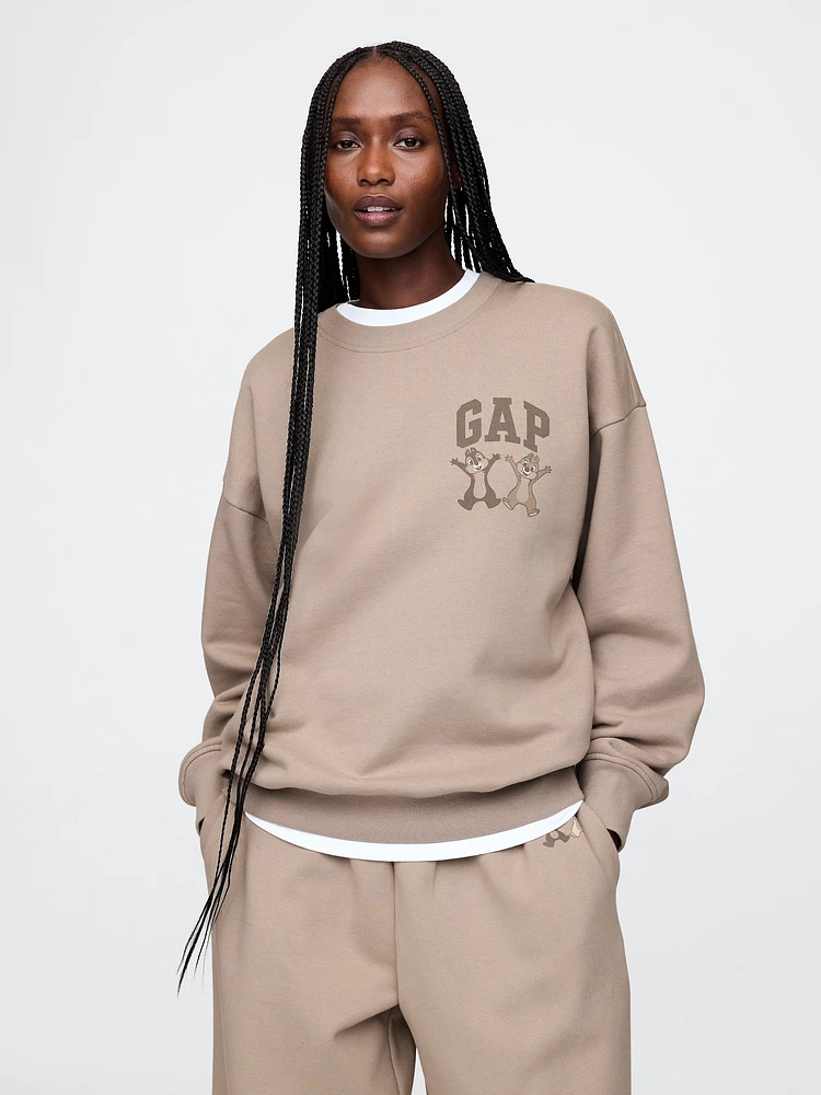 Chandail en coton ouaté surdiMen'sionné à logo Gap × Disney