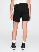 Kids Mid Rise Uniform Bermuda Shorts