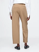 365 High Rise Brushed Twill Pleated Taper Trousers