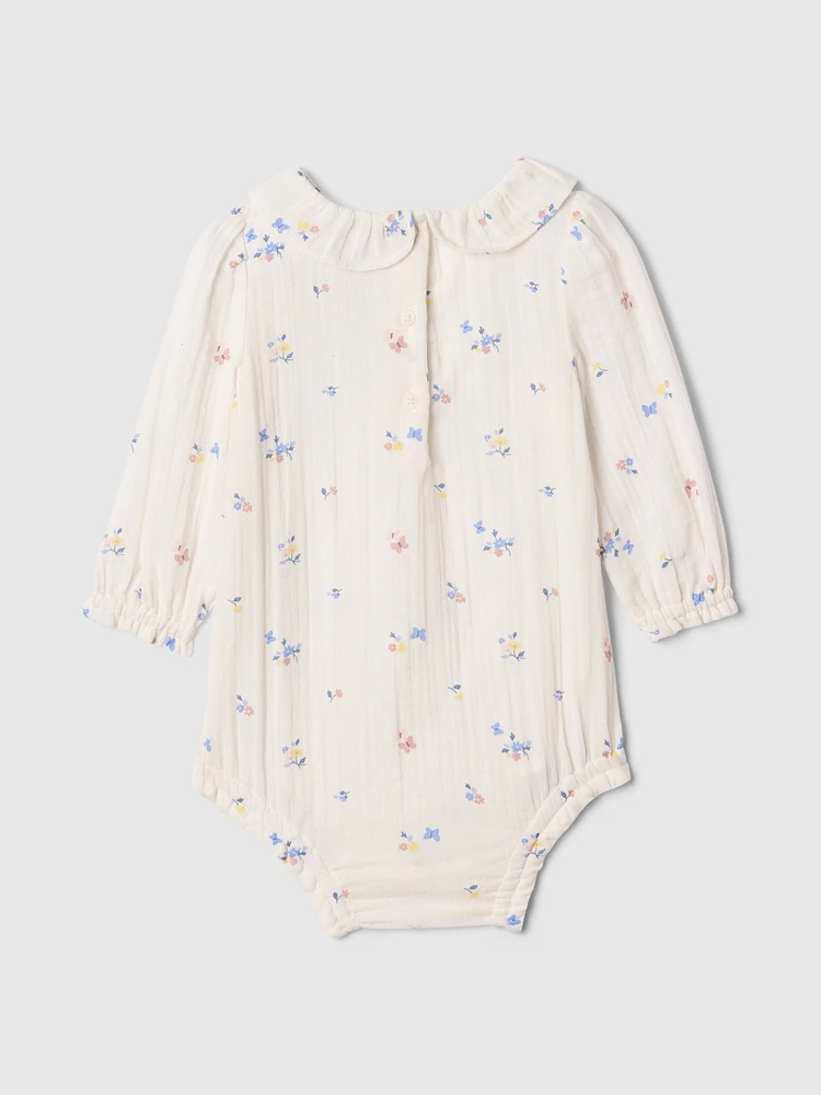 Baby Ruffle Gauze Bodysuit