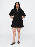 Bubble Mini Shirtdress