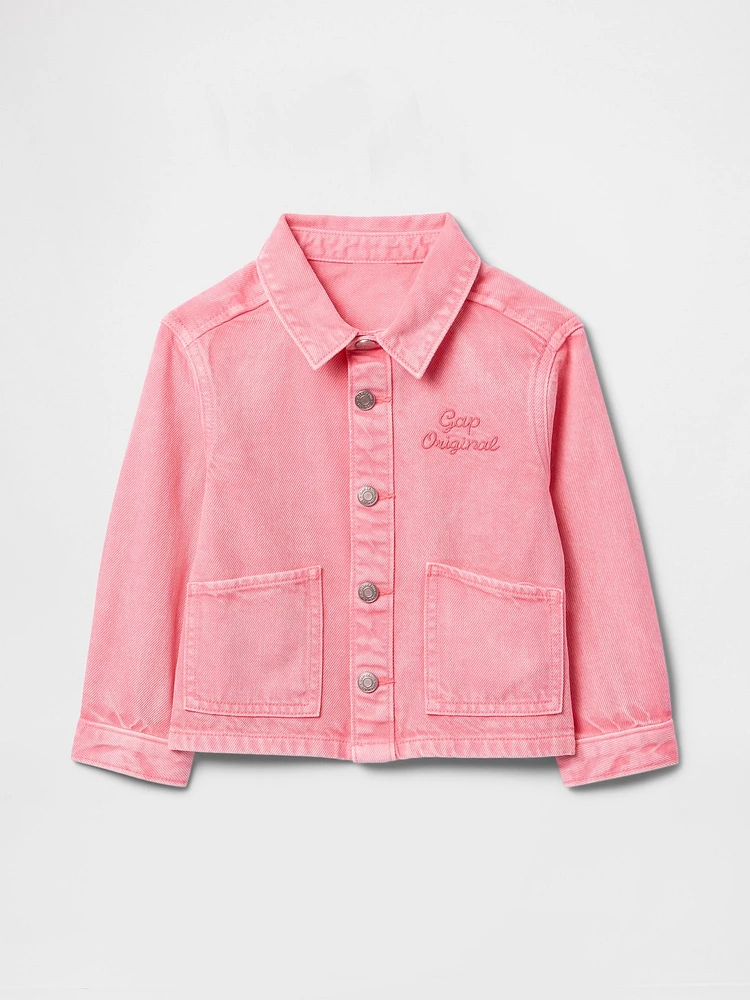Baby & Toddler UltraSoft Denim Logo Chore Jacket
