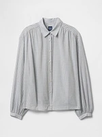 Relaxed Button-Front Shirt