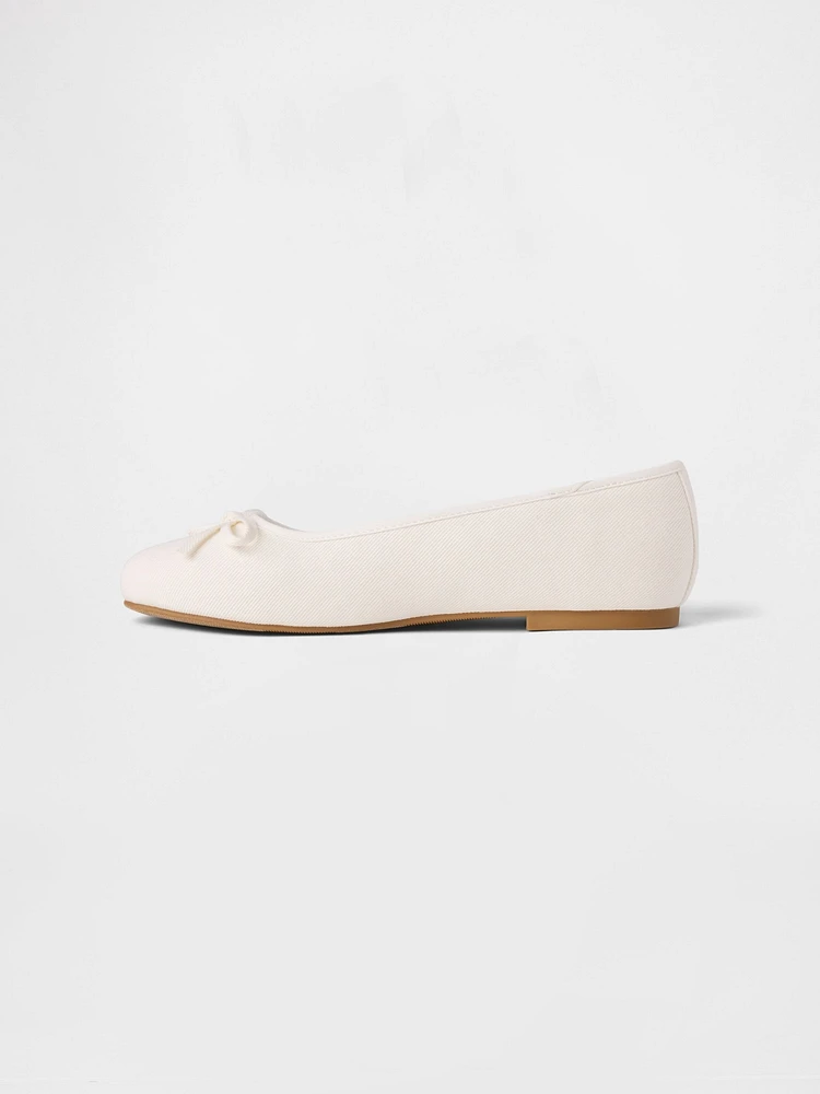 Kids Denim Ballet Flats