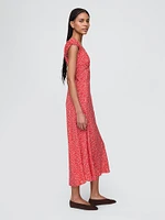 Sweetheart Crepe Maxi Dress