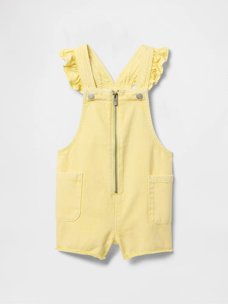 Baby & Toddler UltraSoft Ruffle Denim Shortalls