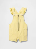 Baby & Toddler UltraSoft Ruffle Denim Shortalls