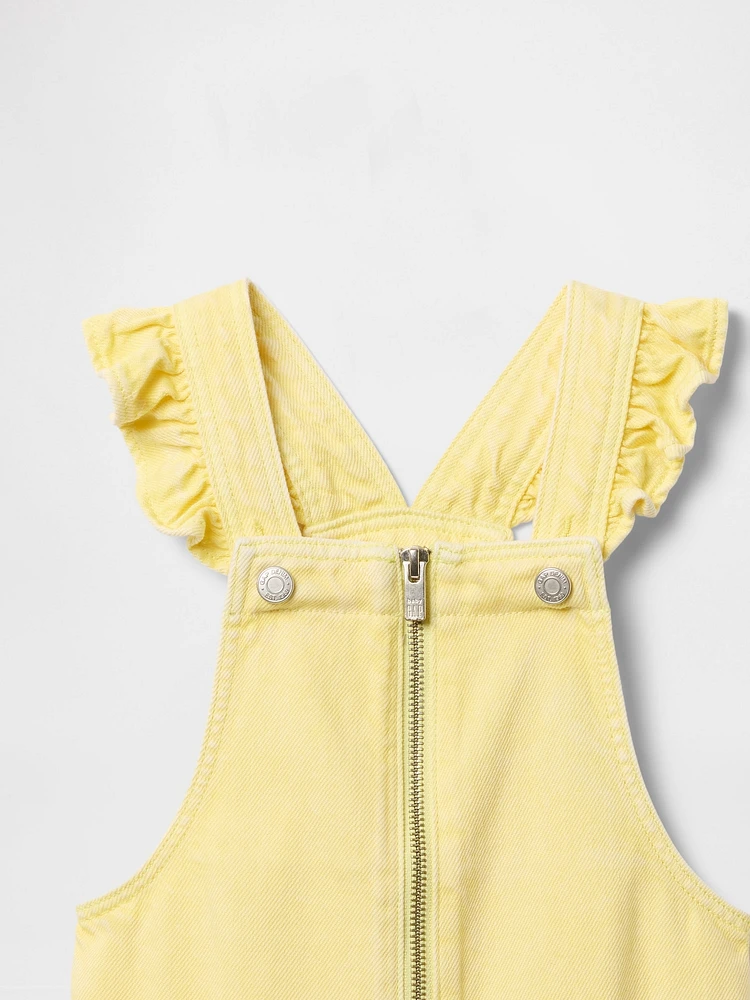 Baby & Toddler UltraSoft Ruffle Denim Shortalls