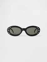 Kids Retro Oval Sunglasses