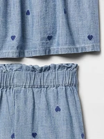 Baby & Toddler Chambray Heart Outfit Set
