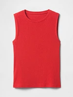 Modern Rib High-Neck Top