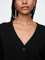100% Cotton V-Neck Crop Cardigan
