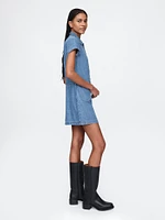 UltraSoft Denim Mini Shift Dress