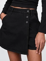 Denim Mini Skort