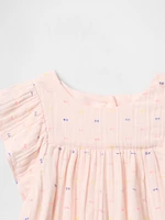 Baby Crinkle Gauze Ruffle Outfit Set