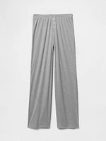 Mini Rib Wide-Leg PJ Pants