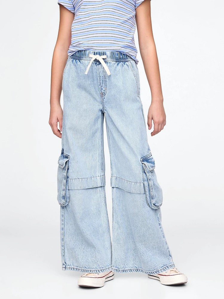 Kids UltraSoft Baggy Cargo Jeans