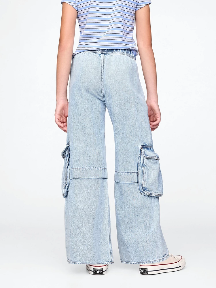Kids UltraSoft Baggy Cargo Jeans