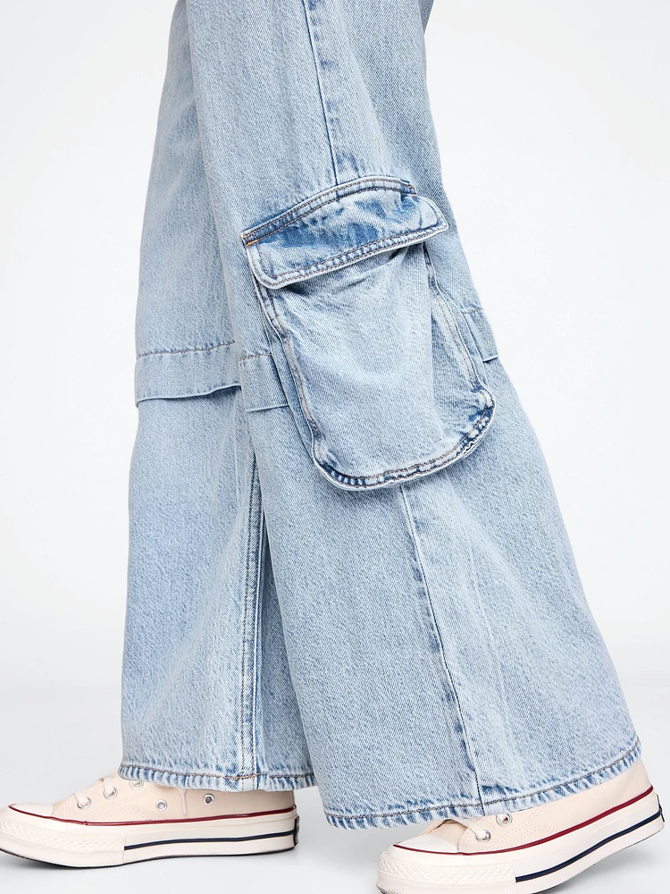 Kids UltraSoft Baggy Cargo Jeans