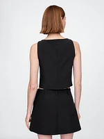 BiStretch Boatneck Crop Vest